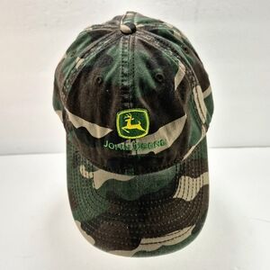 John Deere Camouflage Infinity Her Baseball Hat Adjustable Strap NWOT.